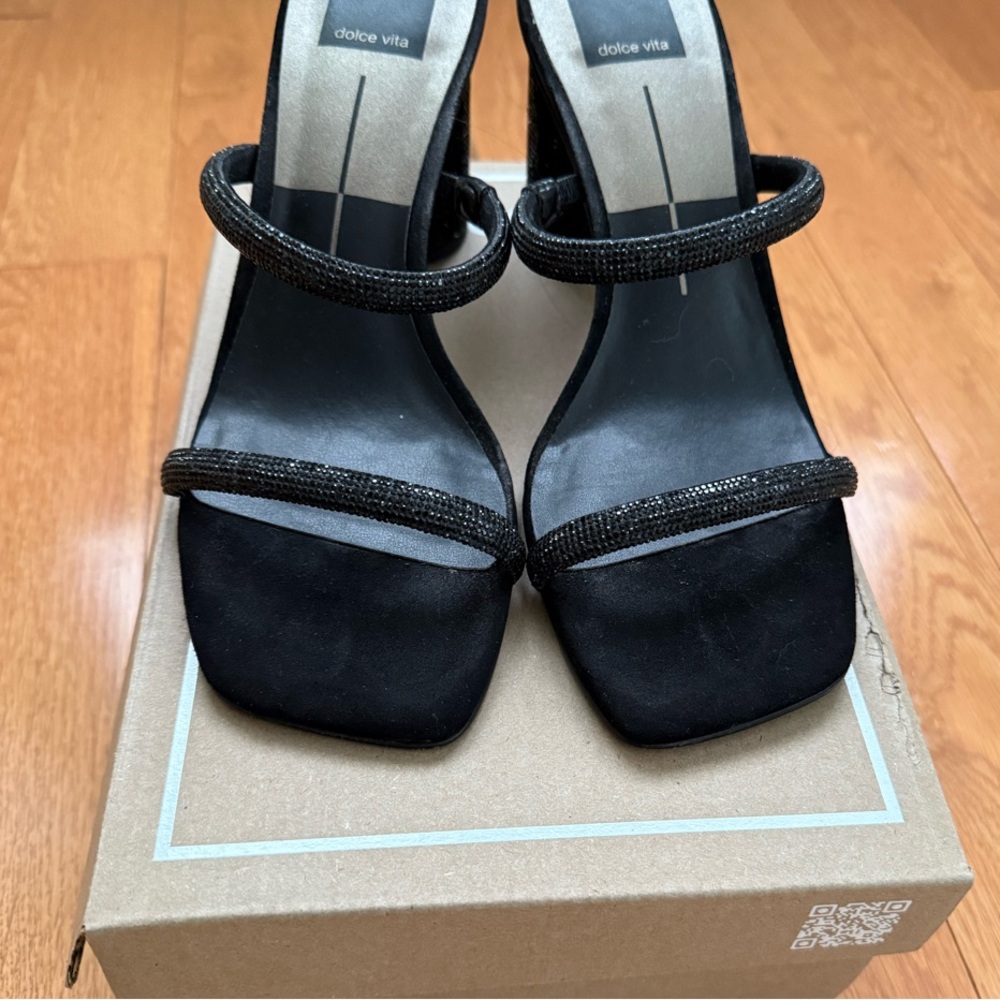 Dolce Vita Black Strappy Heels